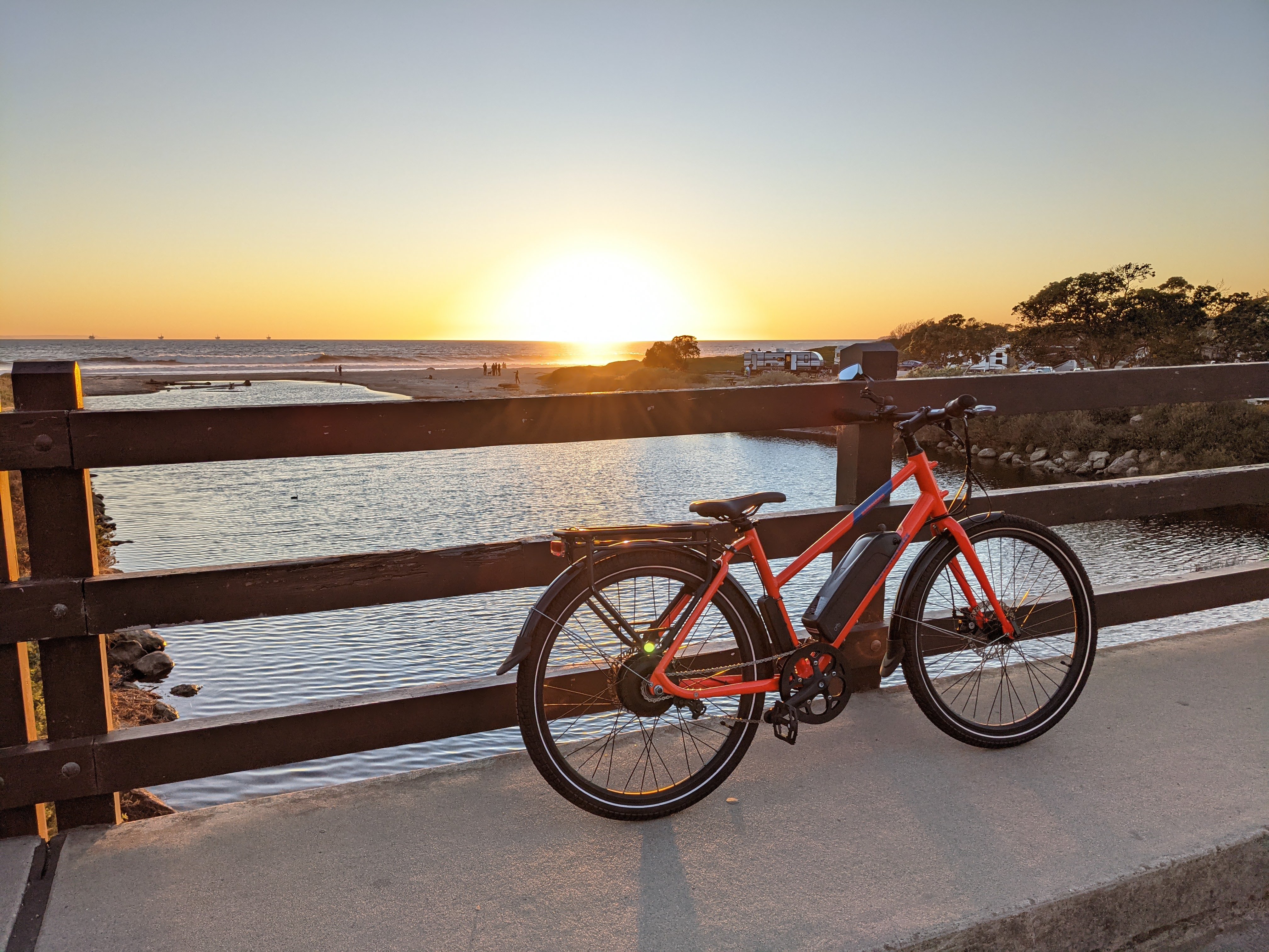 red ebike